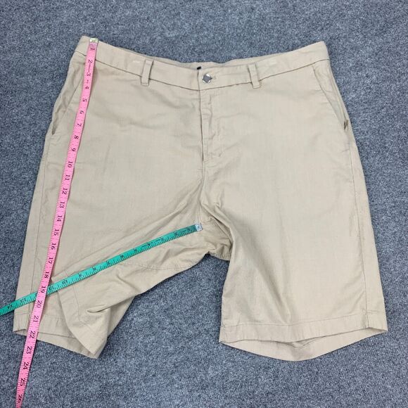 Lululemon Short Mens 38 Straw Beige Commission Flat Front Stretch Golf Chino - Picture 6 of 12